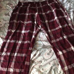 Size L flannel pajama pants